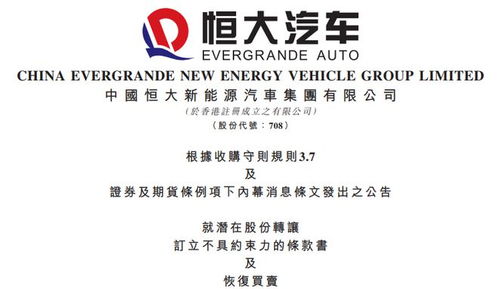 恒大汽车公告！清盘人提名三位新董事！知情人士称境内运营不受实质影响